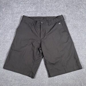 J.Lindeberg Golf Shorts Mens 30 Black Somle Tapered Light Poly Performance Tech